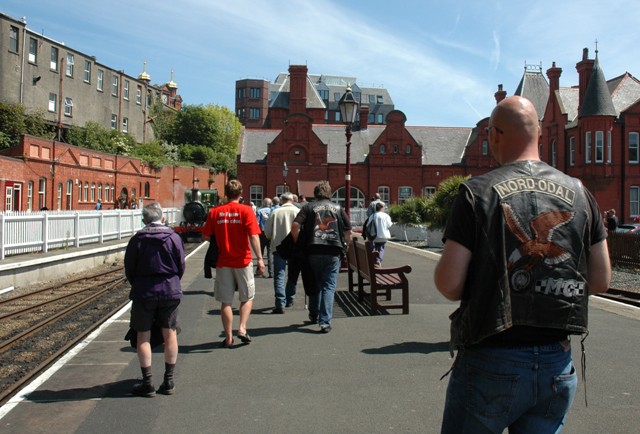 Jernbanestasjonen, Douglas, Isle of Man. Foto: "Kiss" NOMCK